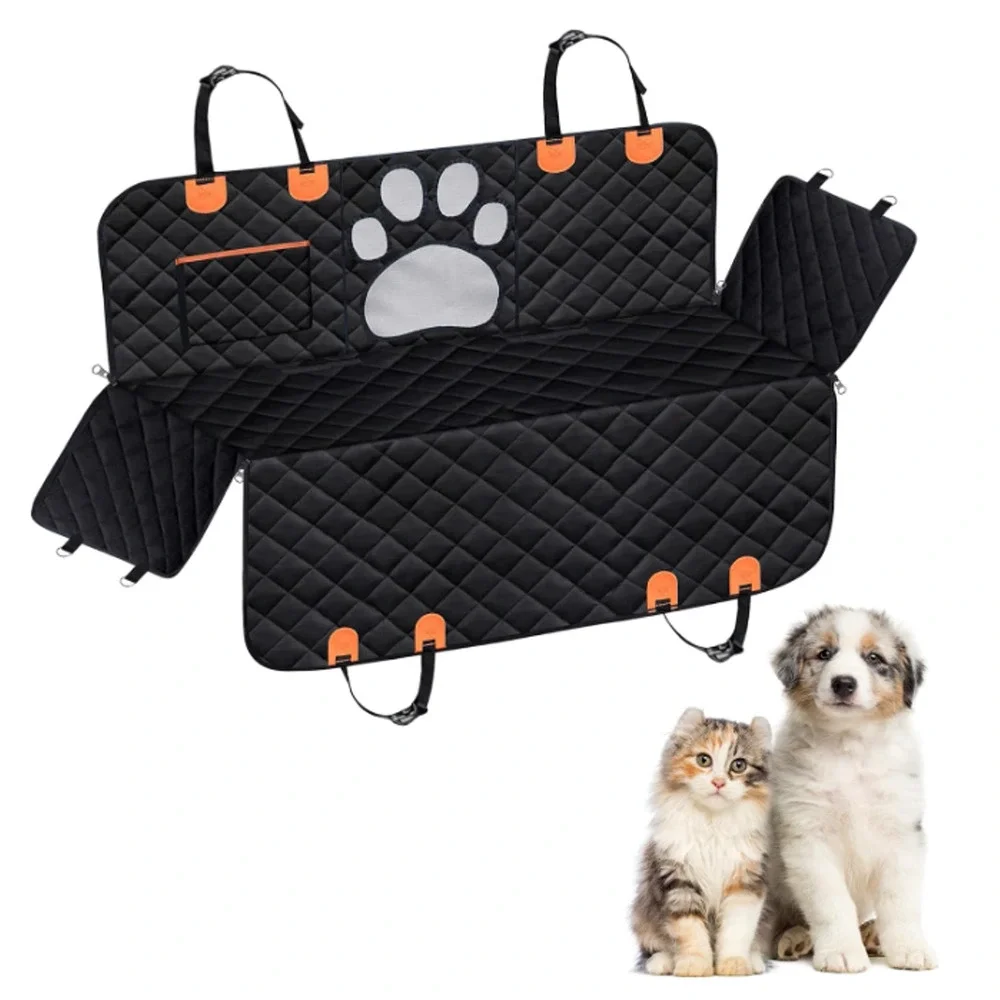 Dog Car Seat Cover For Back Seat, 100% Waterproof Hammock & Seat Protector NEW